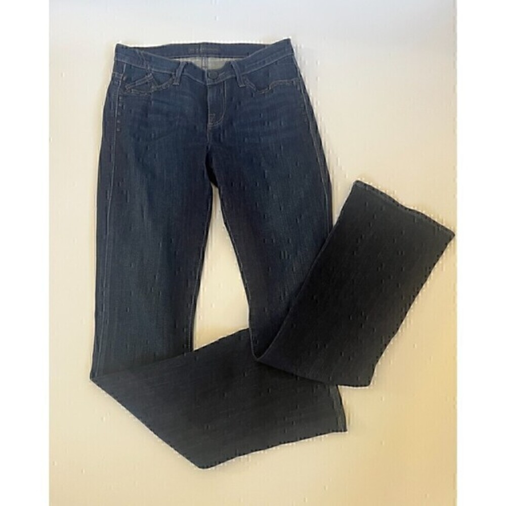 Rock & Republic Kasandra Jeans Bootcut Stretch Darkwash Denim Sz 8 M Studded